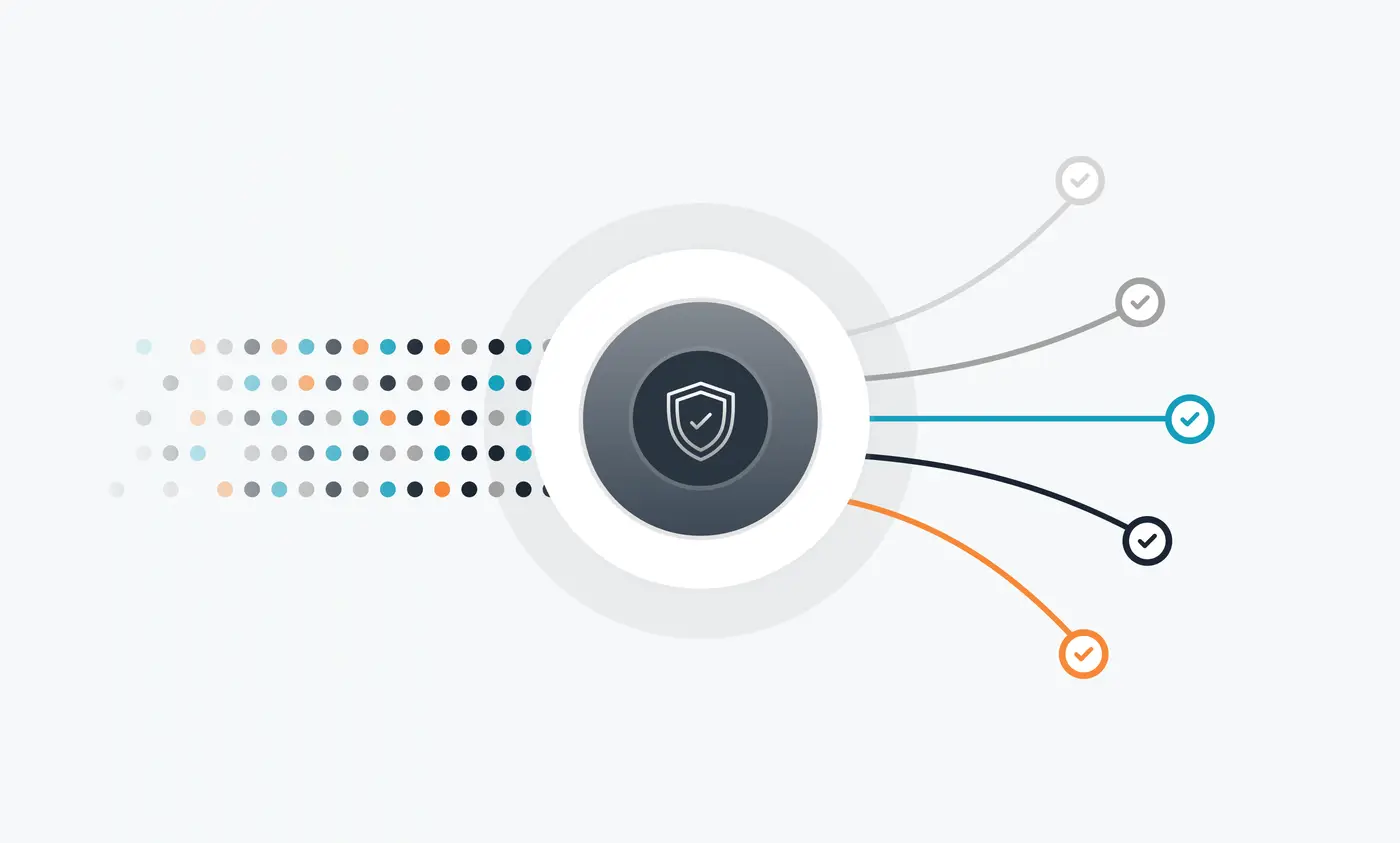 Data quality and control hub validating signals into verified outputs