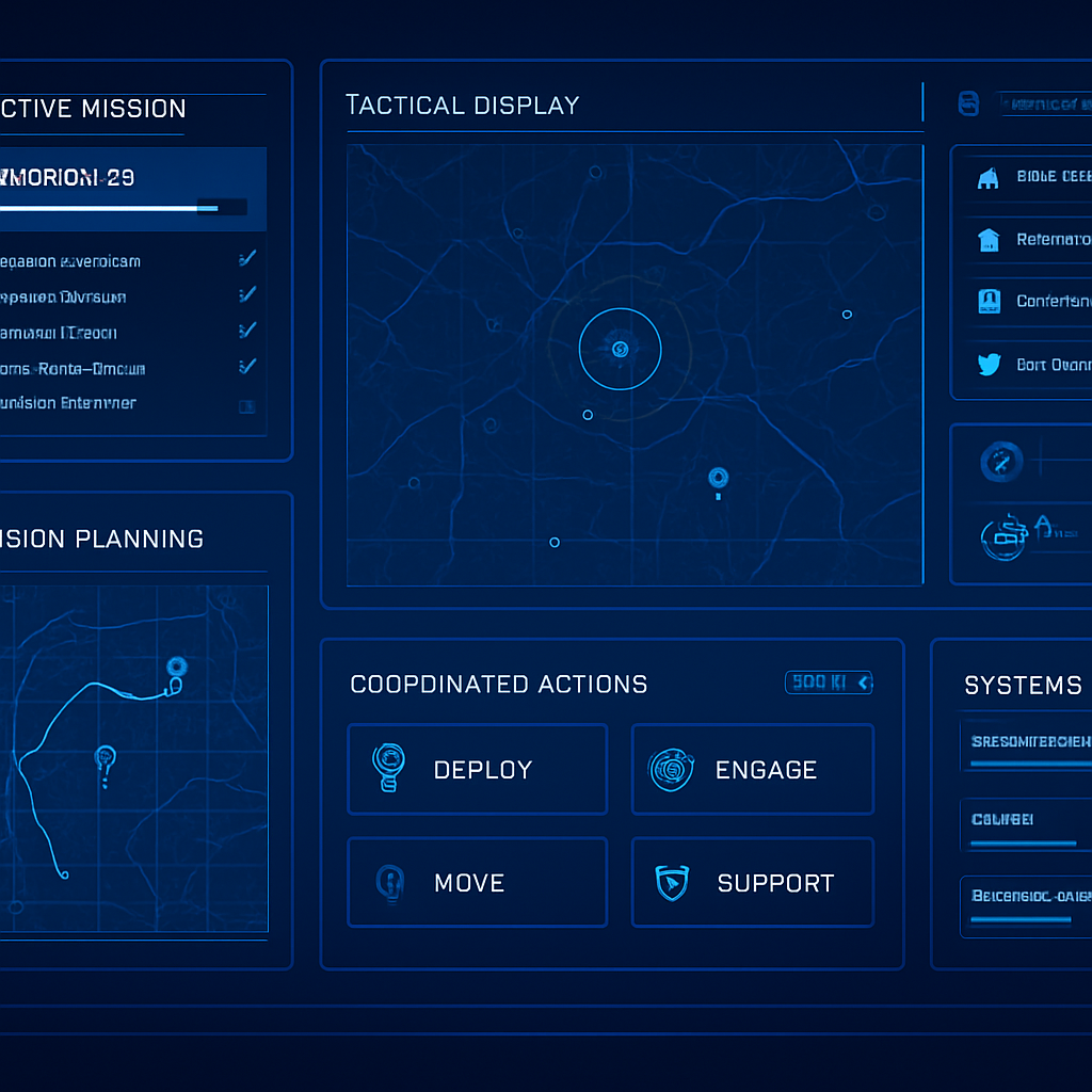 Command and control dashboard interface